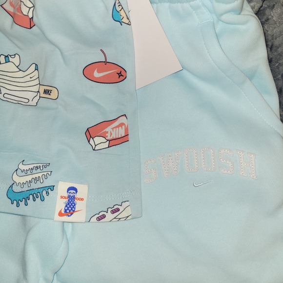 Nike Kids The Nike Tee Set‎ Top & Shorts Ice Cream Shoes Blue Size M - Picture 5 of 5